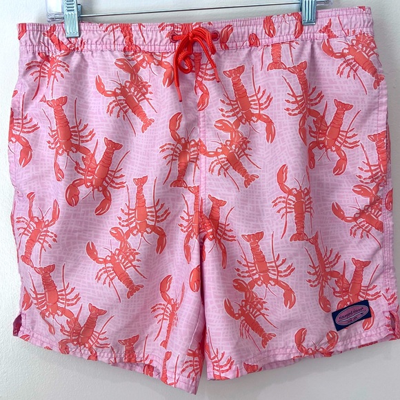 Vineyard Vines Other - Vineyard Vines Men’s Lobster Print Swim Trunks/ Board Shorts, Sz M